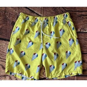 Empyre Dubtub Yellow Snocones Elastic (XXXTENTACION shorts) Men's Size Medium